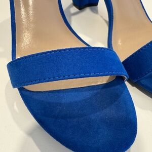 Dream Pairs Blue Ankle Strap Block Heels